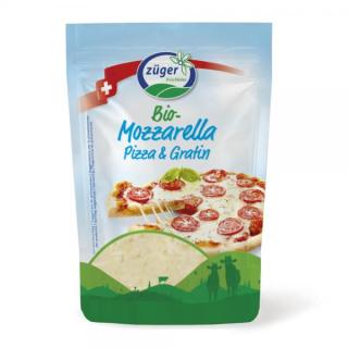 Mozzarella gerieben